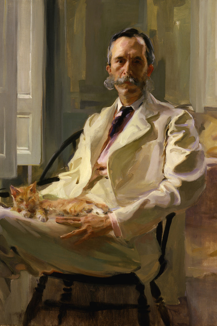 Man with Cat