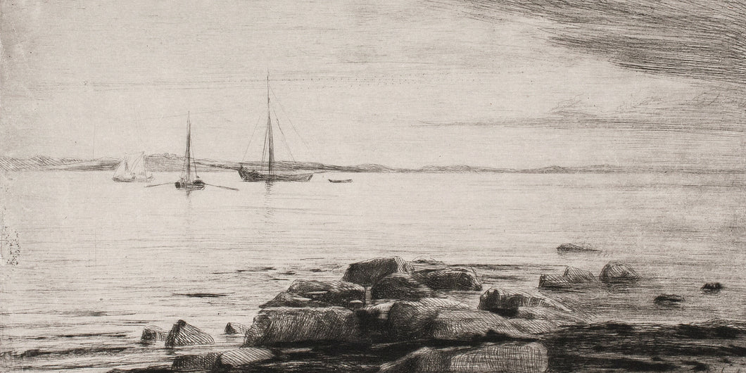 Panoramic Sailboat Etching