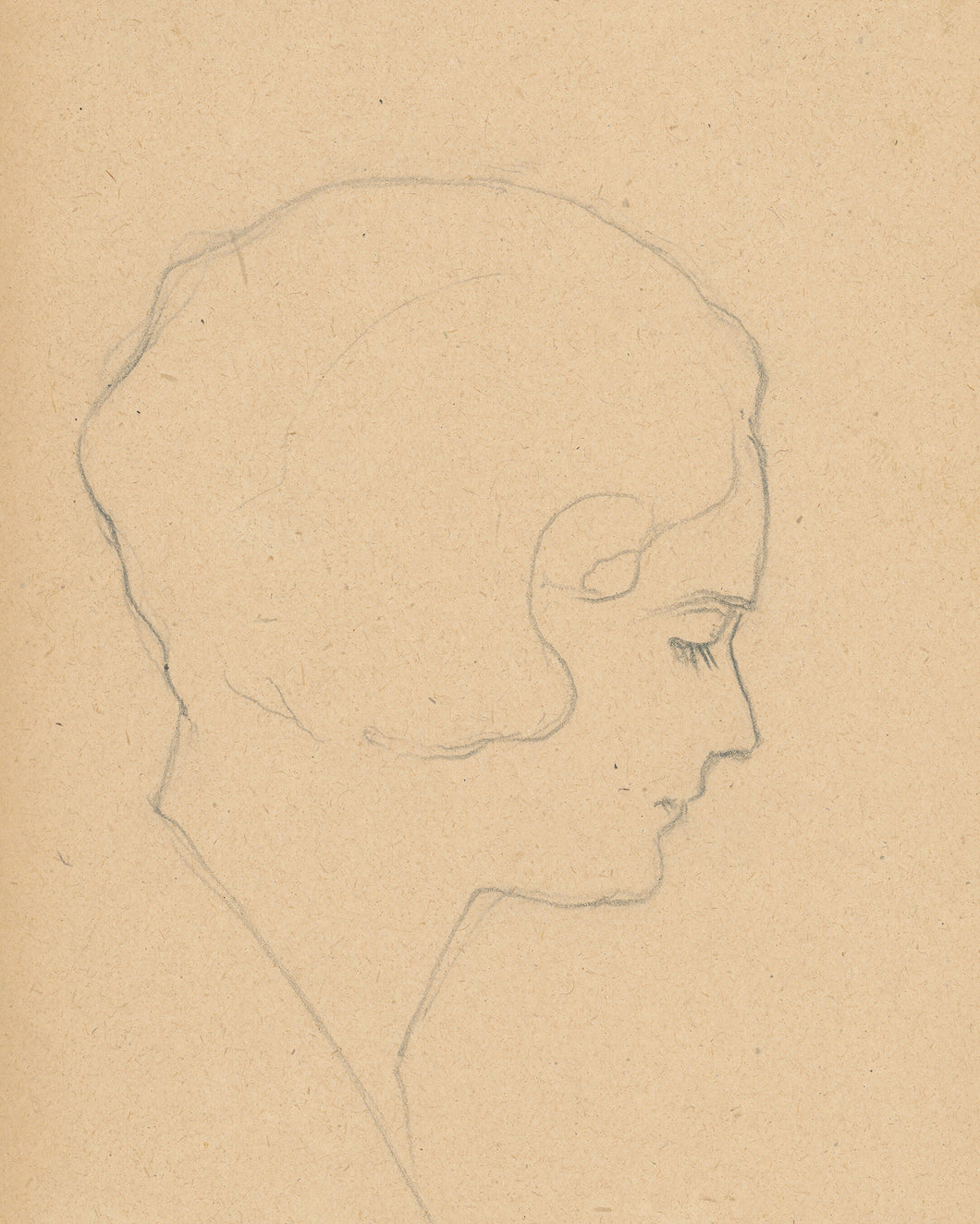 Right Side Profile Sketch