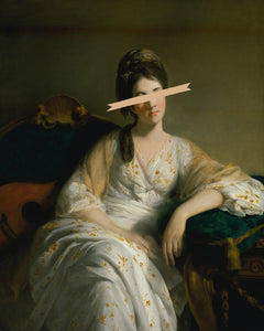 Woman Lounging Blindfolded